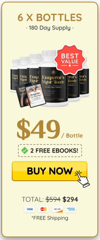 Tonic 6 bottle 6 bottle Emperor’s Vigor Tonic